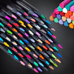 Oil Pencils Set 50/24 Soft 3.3 Lead Core Colored Pencils Art Supplies