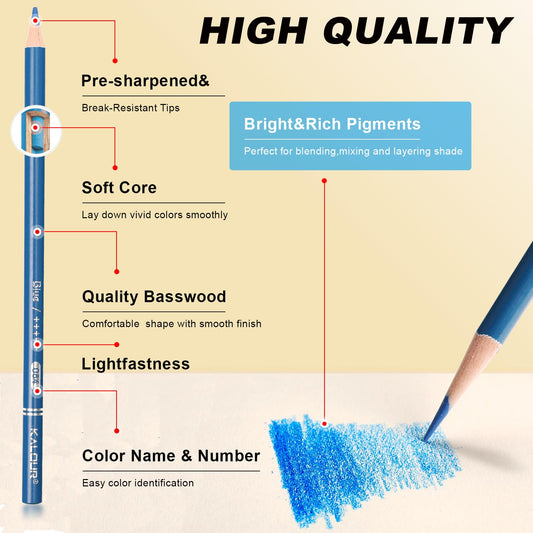 120pcs Set Premium Colored Pencils Soft Core With Vibrant Color For Drawing Sketching Shading Coloring Pencils