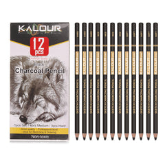 Professional Charcoal Pencils Set Soft Core Highlighter Pencil Charcoal Pencil Set in Paper Box