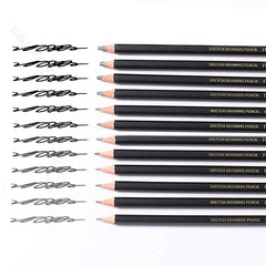 12 Pcs Art Pencils Graphite Shading Pencils Set Sketching Pencil Set