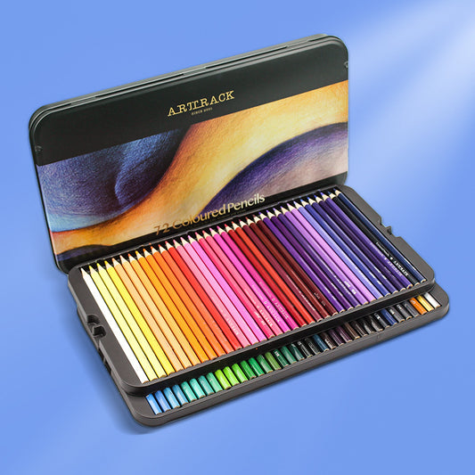 Oil Pencil Set 72 Colors Oil Pencil With Metal Box Set