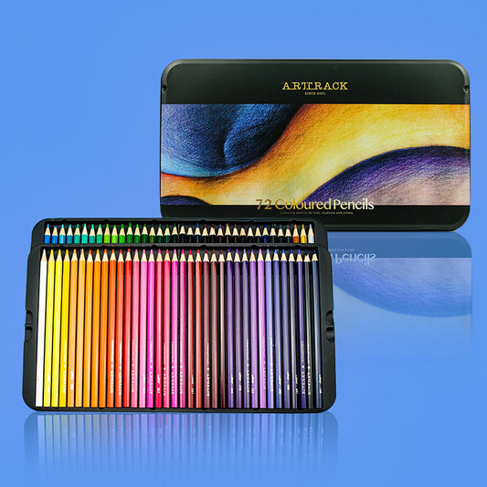 Oil Pencil Set 72 Colors Oil Pencil With Metal Box Set