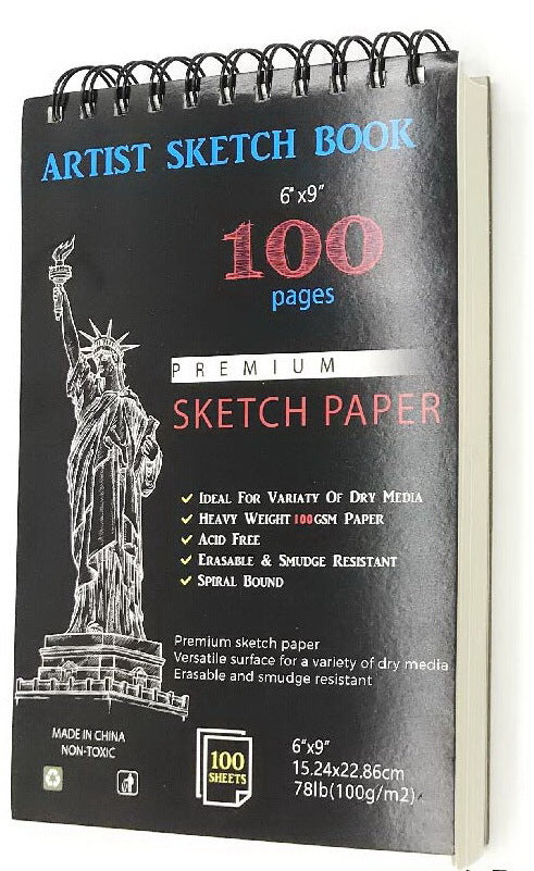 100 Pages A5 Size Professional Writing and Painting Book