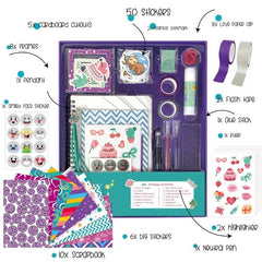 Scrapbook Stationery Set Stickers Children's Notebook Pastel Purple Journal