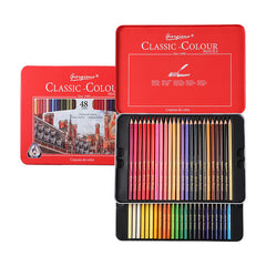 Oil Pencil Set Profressional Wooden Drawing Colored Pencils