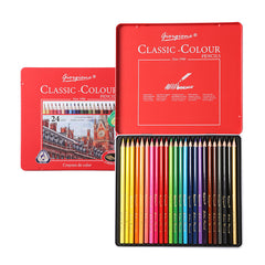 Oil Pencil Set Profressional Wooden Drawing Colored Pencils