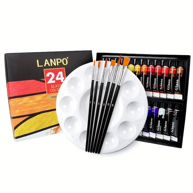Acrylic Paint Set On Glass, Porcelain & Ceramic - honeylives