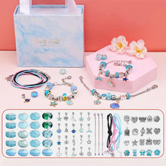 DIY Crystal Bracelet Set with Jewelry Gift Box