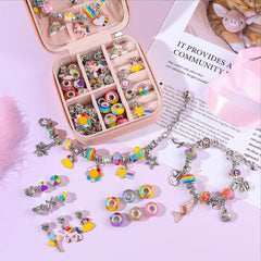 DIY Crystal Bracelet Set with Jewelry Gift Box