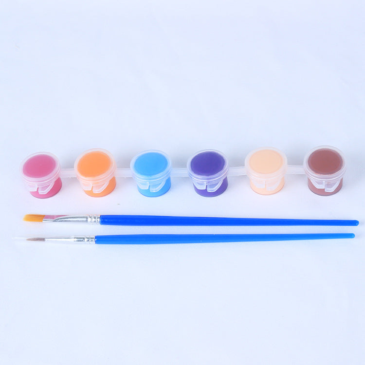 6 Colors Kids' Acrylic Paint 3ml Acrylic Paint Set For Kids - honeylives