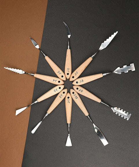 10 Pcs Professional Scraper Palette Knife Set