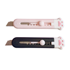  Cute Cat Claw Mini Portable Utility Knife Paper Cutter Cutting Paper Razor Blade Office Stationery Material Cutter Letter Envelope Opener Mail Knife School Office Supplies