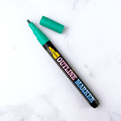 12/18colors Double Line Metallic Marker Pen DIY Album Scrapbooking Painting Sliver Glitter Outline Art Markers