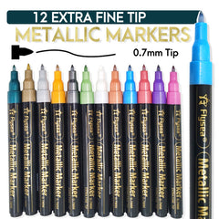 12 Colors Acrylic Paint Pens Metal Paint Marker Pen