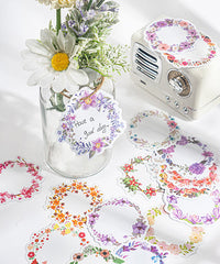 240 Pcs Colorful Garland Writable Stickers Set