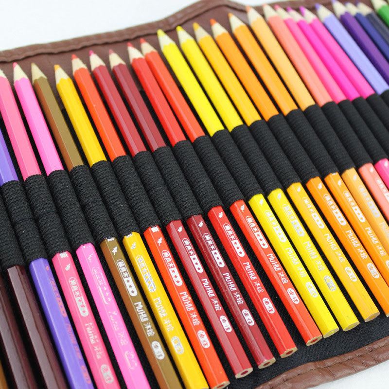 Professional Water Color Pencils 36/48/72 Colors Water Soluble Drawing Pencil Set Drawing Pencil Set Wooden Colorful Pens for School Painting Student Artist Art Supplies