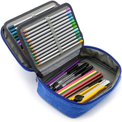 72 Holes Painting Pencils Case Canvas School Pencil Cases