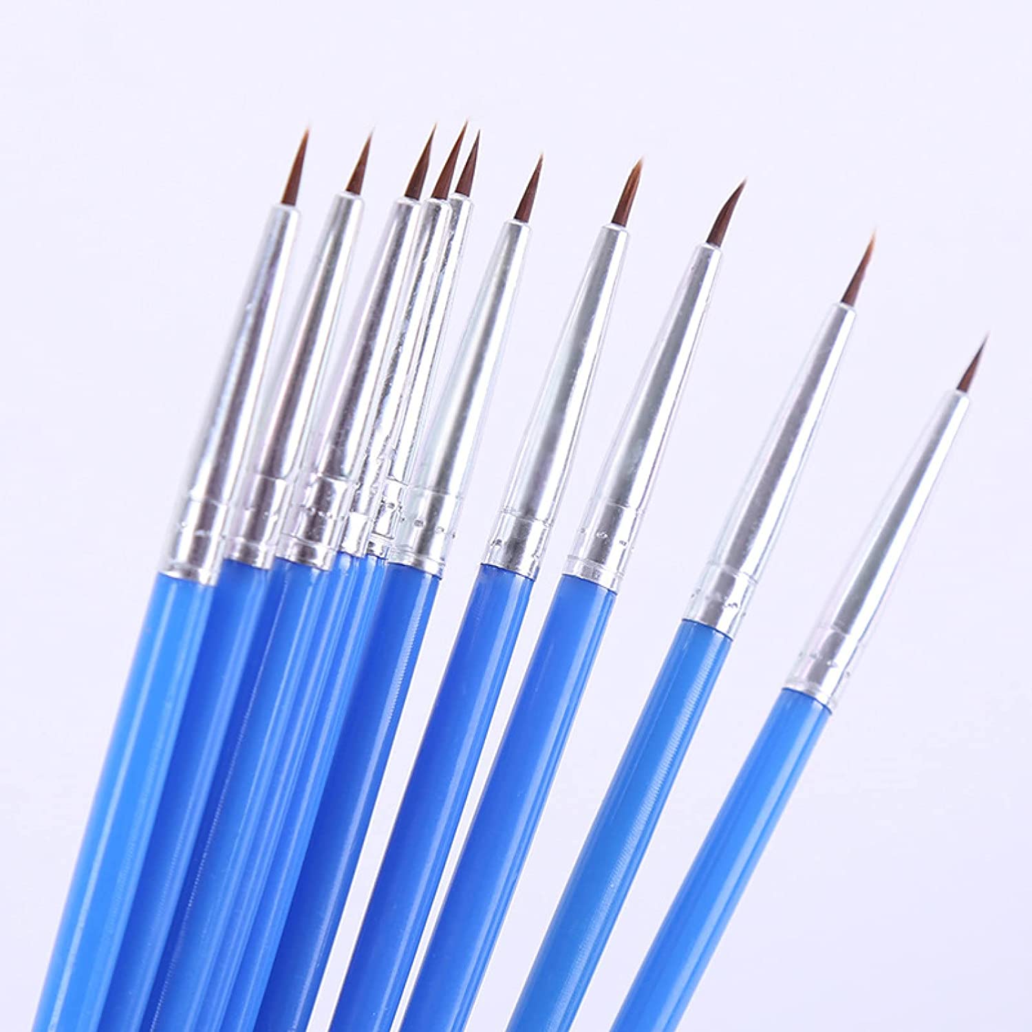 20 Pcs Thin Art Supplies Hand Painted Acrylic Hook Line Pen Paint Painting Brush