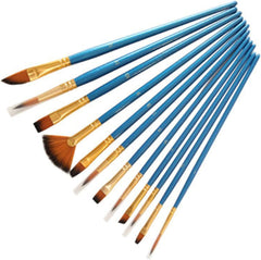 14 Pcs Nylon Hair Artist Paint Brushes Set