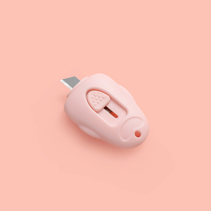 Mini Portable Retractable Utility Knife Cute Mini Small Pocket Size Craft Packaging Box Paper Envelope Cutter Utility Knife Student Art Supplies