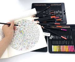 72 Colors Color Glitter Sketch Pencils Set