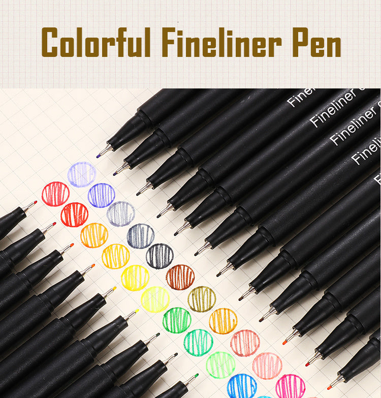 12/24/36/48/60/100 Gel Pen Colorful Neutral Permanent Fineliner Pens For School Office Art Marker Pen Set Ink Markers Pen