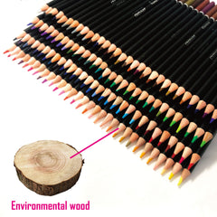 120 Colors Professional Color Pencil Set Iron Box Colored Colour Drawing Pencil