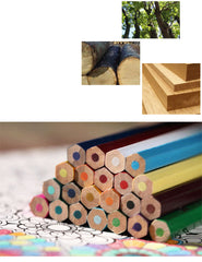 72 Colored Pencils Professional Oil Art Color Pencils Set