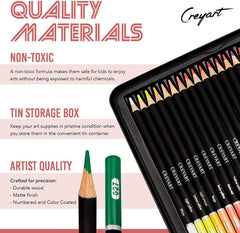 120 Colors Professional Color Pencil Set Iron Box Colored Colour Drawing Pencil