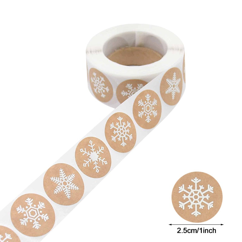 500pcs 2.5cm Sealing Label Sticker Gifts Box Labels Decorations Christmas Sticker Holiday Decoration Gift series Decopatch Paper Sealing Sticker Gifts Box Labels Decorations