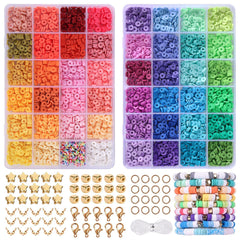 6MM Polymer Clay Beads Set Bracelet Making Kit