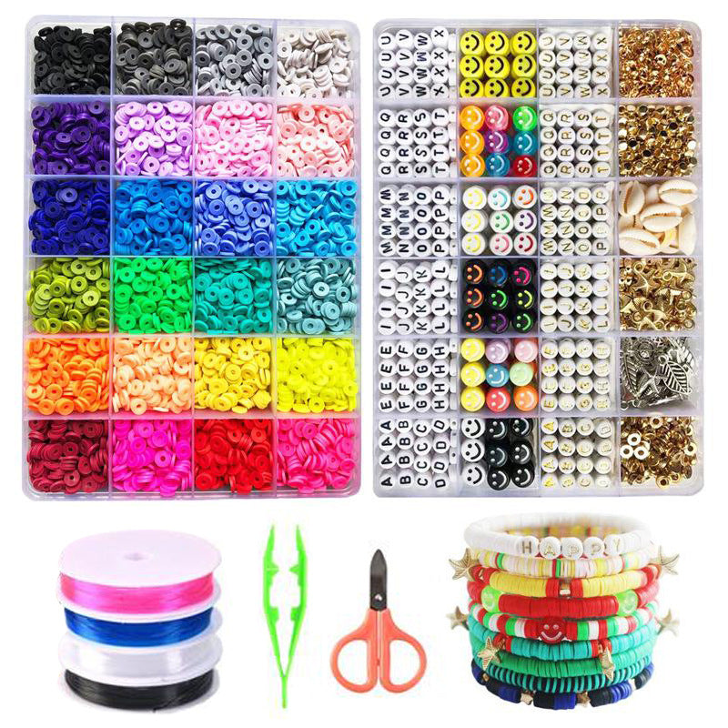 6MM Polymer Clay Beads Set Bracelet Making Kit