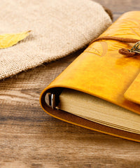 Autumn Atmosphere Vintage Leather Bullet Journal