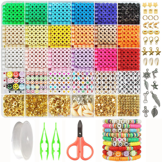 6MM Polymer Clay Beads Set Bracelet Making Kit