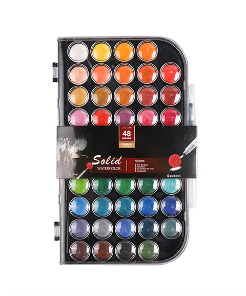48 Colors Watercolor Painting Set