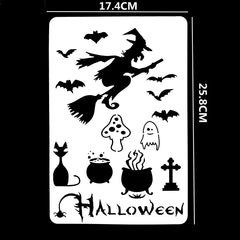 12 pcs Halloween Stencil kit