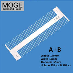 17cm A141 B140.5 C140 DIY Round Drill Diamond Painting Accessory Stainless Steel Art Tools Mesh Grid Drawing Ruler kits