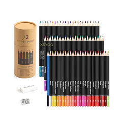 72 Colors Wood Soft Core Colored Pencils Set