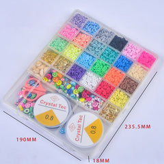 6MM Polymer Clay Beads Set Bracelet Making Kit