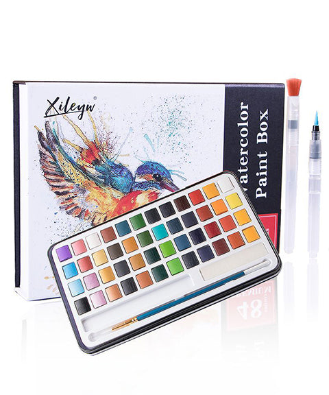 48 Colors Watercolor Paint Set With Gift Box