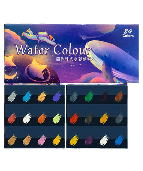 8/12/24 Colors Solid Metallic Watercolor Paint