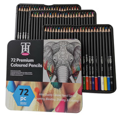 72 Colors Color Glitter Sketch Pencils Set