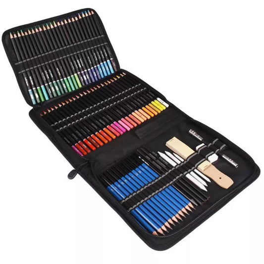 96 Pcs Sketch Pencil Set With 95 Pcs Sketch Pencil + Sketch Notebook Painting Color Pencil Set Painting Color Pencil Set Art Supplies Kit For Professional Art Drawing