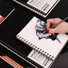 Art sketch book 110 GSM 120 Pages Watercolor Sketchbooks Loose-leaf Detachable Drawing Book  for Drawing Paper Portable Coil Album Markers Watercolor Painting Pad Art Artists