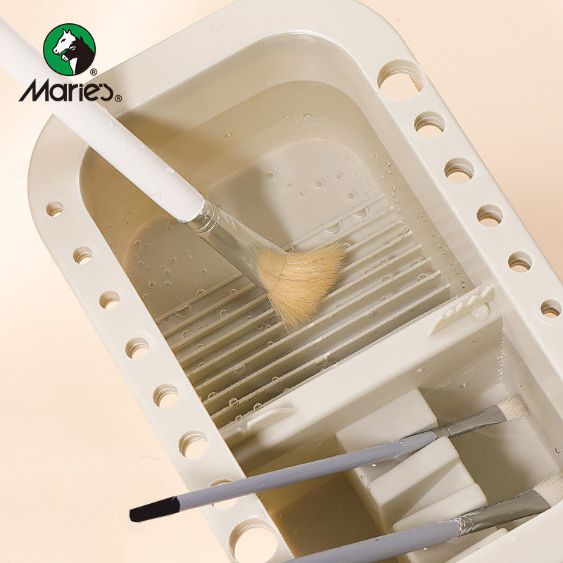 Brush Washing Bucket Multifunction Pen Barrel Brush Washer With Art Palette Brush Holder， Art Supplies Brush Washing Tool.