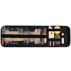 Clay Tools Set, Pottery Modelling Tools Kit Sculpting Tool Wooden Pottery Clay Carving Kit with Storage Bag, Apron for Rock Painting, Pottery Clay Modeling Embossing Nail Art DIY