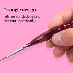 11Pcs Acrylic Nail Brush Detail Paint Brush Set Carving UV Gel Nail Polish Extension Lines Liner Painting Brushes Drawing Pen Manicure Nail Art Tool