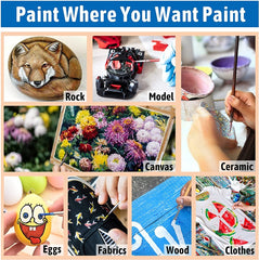 36ml Acrylic Paint Set 18/24/36/48 Colors Art Craft Paints Children's Hand-painted Graffiti Canvas Wall Painting Waterproof Professional Art Supplies