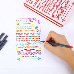 12/24/36/48/60/100 Gel Pen Colorful Neutral Permanent Fineliner Pens For School Office Art Marker Pen Set Ink Markers Pen