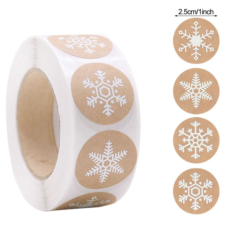 500pcs 2.5cm Sealing Label Sticker Gifts Box Labels Decorations Christmas Sticker Holiday Decoration Gift series Decopatch Paper Sealing Sticker Gifts Box Labels Decorations